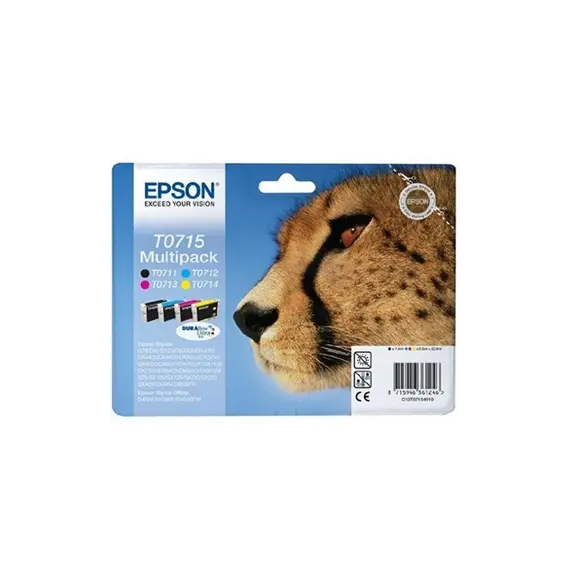 Pack de Tinteiros Epson T0715 4 Cores - Compatível com Impressoras Epson | bluepixel.pt