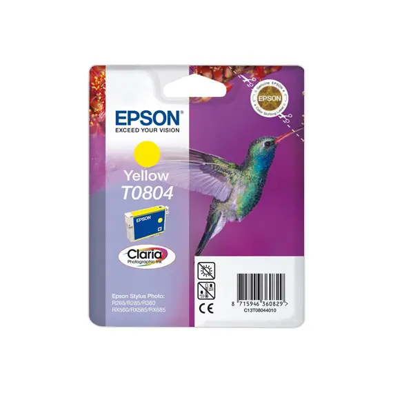 Tinteiro Epson T0804 Amarelo (C13T08044021) 7,4 ml - Compatível com Impressoras Epson | bluepixel.pt