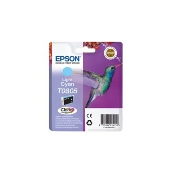 Tinteiro Epson T0805 Azul Claro C13T08054021 - Alta Qualidade de Impressão | BluePixel.pt