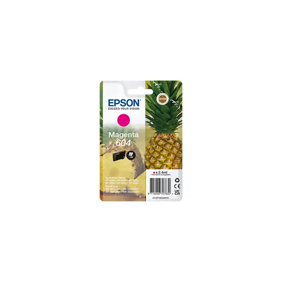 Tinteiro Epson 604 Magenta C13T10G34010 - Cartucho de tinta para impressoras Epson na bluepixel.pt