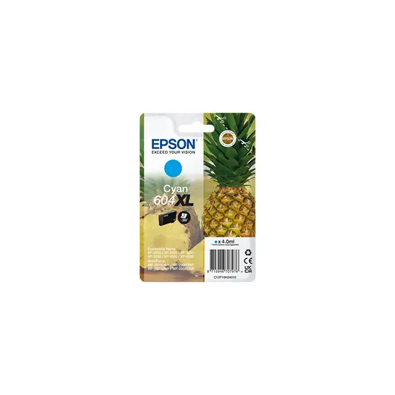 Tinteiro Epson 604XL Azul C13T10H24010 - 4ml para Impressoras Epson - BluePixel.pt