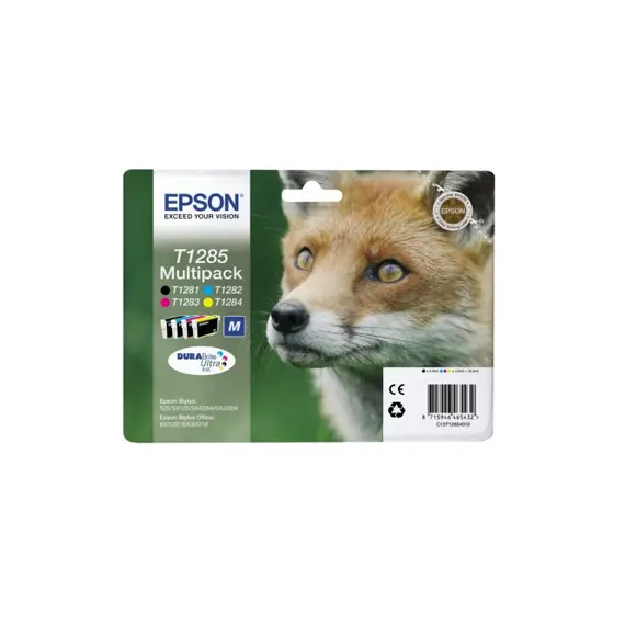 Pack Tinteiros Epson T1285 4 Cores - Compatível com Impressoras Epson | BluePixel.pt