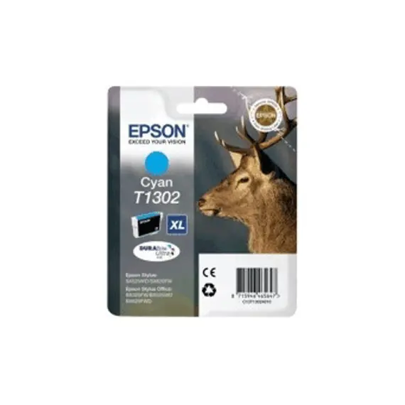 Tinteiro Epson T1302 Azul C13T13024010 10,1ml - Impressões vibrantes | bluepixel.pt