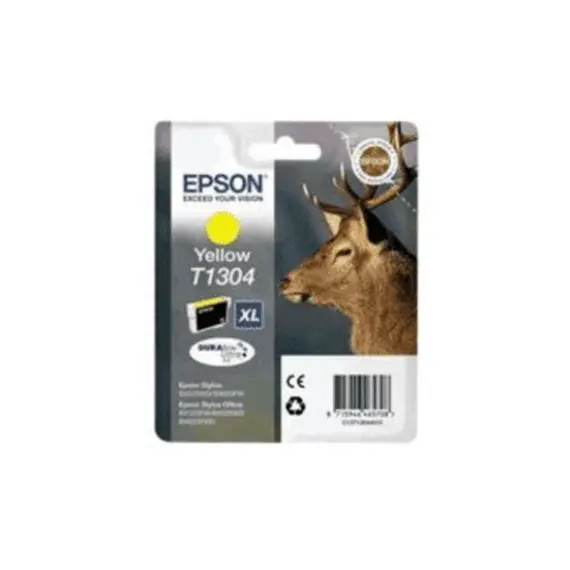 Tinteiro Epson T1304 Amarelo C13T13044010 10,1ml - Impressões vibrantes na bluepixel.pt