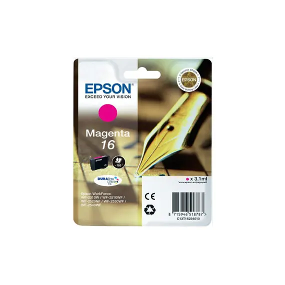 Tinteiro Epson 16 Magenta C13T16234010 - Cartucho de Tinta para Impressoras Epson na bluepixel.pt