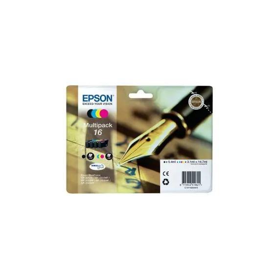 Pack Tinteiros Epson 16 - 4 Cores (C13T16264010) | Qualidade Epson na BluePixel.pt