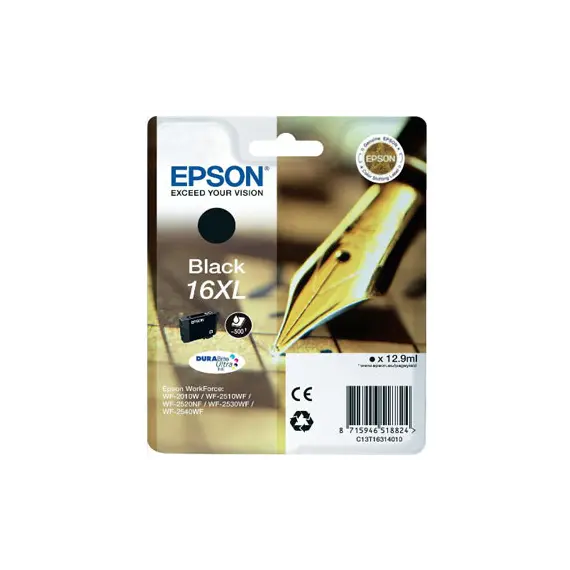 Tinteiro Epson 16XL Preto C13T16314010 - Alta Capacidade para Impressoras Epson | bluepixel.pt