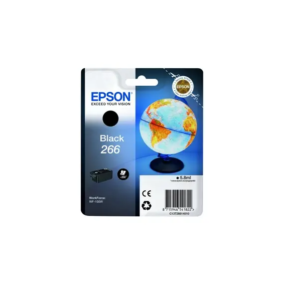 Tinteiro Epson 266 Preto C13T26614010 - 5,8ml para Impressoras Epson - BluePixel.pt
