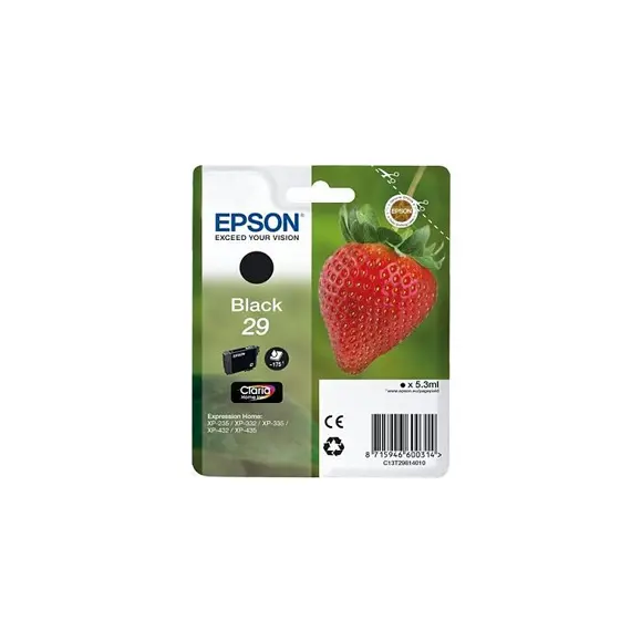 Tinteiro Epson 29 Preto C13T29814010 | Cartucho de Tinta Compatível Epson na bluepixel.pt