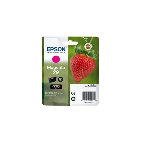 Tinteiro Epson 29 Magenta C13T29834010 | Alta Qualidade para Impressoras Epson na BluePixel.pt