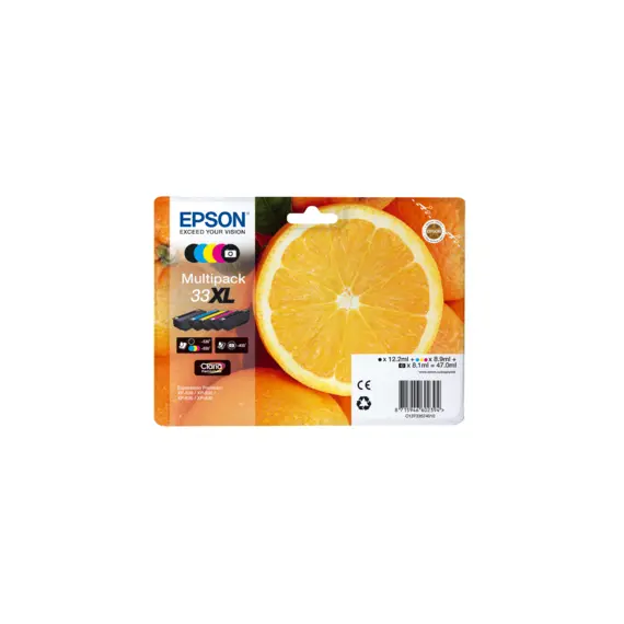 Pack Tinteiros Epson 33XL 5 Cores C13T33574010 | Alta Capacidade e Qualidade na BluePixel.pt