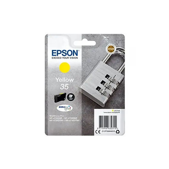 Tinteiro Epson 35 Amarelo C13T35844010 - 9,1ml para Impressoras Epson | BluePixel.pt