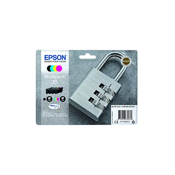 Pack Tinteiros Epson 35 - 4 Cores Compatíveis com Impressoras Epson | bluepixel.pt