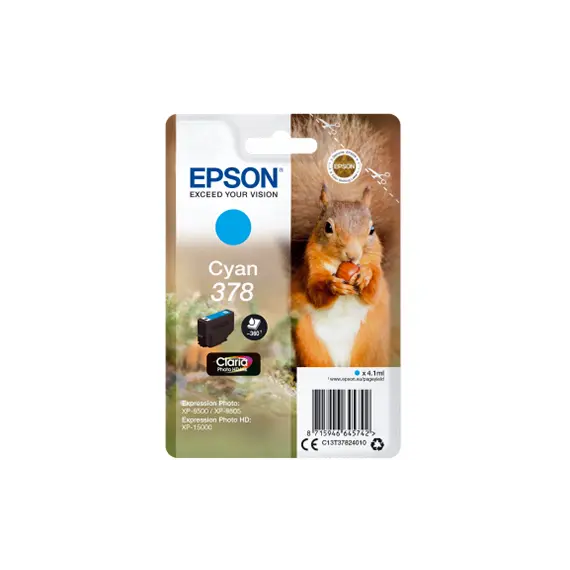 Tinteiro Epson 378 Azul C13T37824010 - Tinta de Alta Qualidade para Impressoras Epson na BluePixel.pt