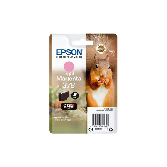 Tinteiro Epson 378 Magenta Claro C13T37864010 | Impressão de Alta Qualidade na BluePixel.pt