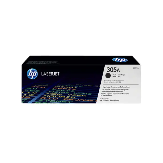 Toner HP 305A Preto CE410A - Capacidade para 2200 páginas | Loja BluePixel