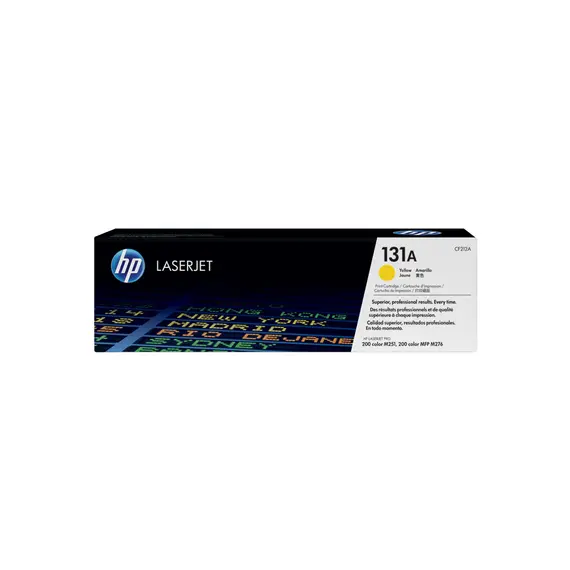 Toner HP 131A Amarelo CF212A - Compatível com impressoras HP - Até 1800 páginas - Loja BluePixel