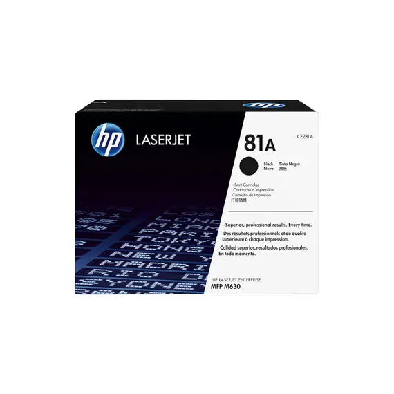 Toner HP 81A Preto CF281A - Alta Capacidade para Impressoras HP | bluepixel.pt
