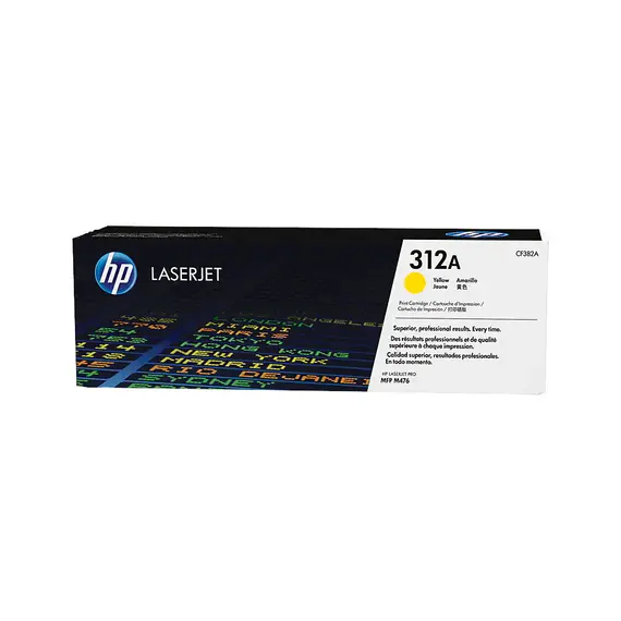 Toner HP 312A Amarelo CF382A - Compatível com impressoras HP | bluepixel.pt