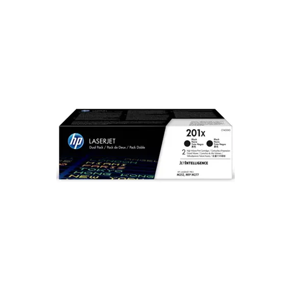 Pack de 2 Toners HP 201X Preto CF400X - Alta Capacidade para Impressoras HP | BluePixel.pt