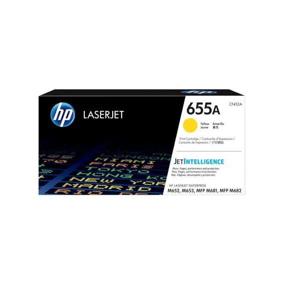 Toner HP 655A Amarelo CF452A - Compatível com Impressoras HP - Alta Performance