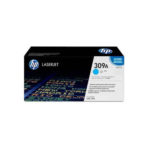 Toner HP 309A Azul Q2671A - Compatível com impressoras HP | BluePixel.pt
