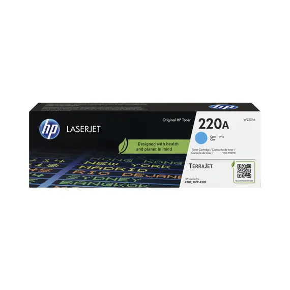 Toner HP 220A Azul W2201A - Compatível com Impressoras HP - 1800 páginas | bluepixel.pt