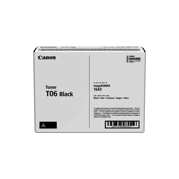 Toner Canon T06 Preto 3526C002 - Alta Capacidade para Impressoras Canon | bluepixel.pt
