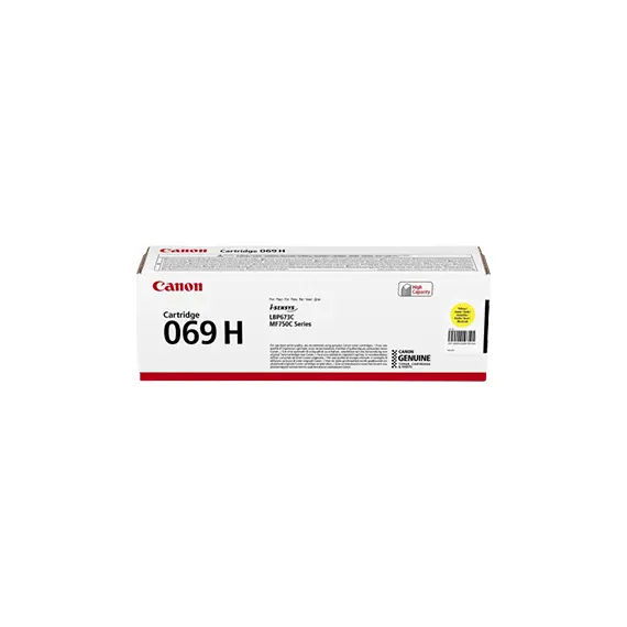 Toner Canon 069H Amarelo 5095C002 - Alta Capacidade para Impressoras Canon | BluePixel.pt