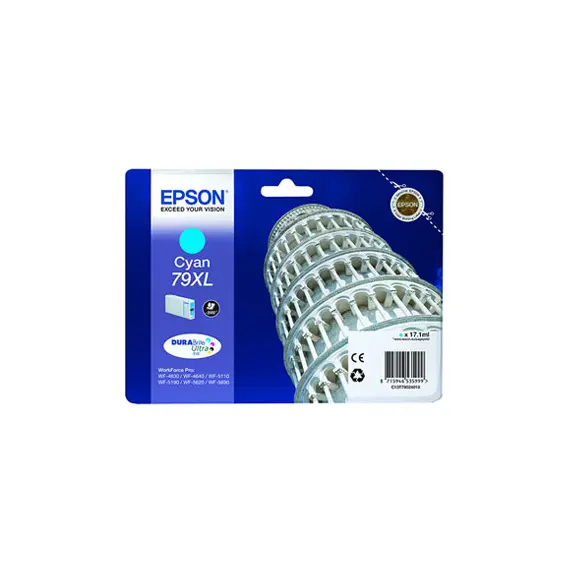 Tinteiro Epson 79XL Azul C13T79024010 - Alta Capacidade para Impressoras Epson | BluePixel.pt