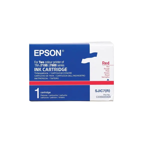 Tinteiro Epson SJIC7 Vermelho - Compatível com Impressoras Epson | bluepixel.pt