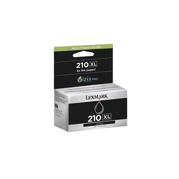 Tinteiro LEXMARK 210XL Preto 14L0174E - Alta Capacidade até 2500 Páginas | Loja BluePixel