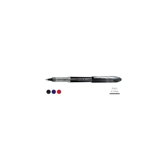 Marcador Roller UniBall Vision Elite UB205 0,5mm Preto - Pack 12 | Loja BluePixel