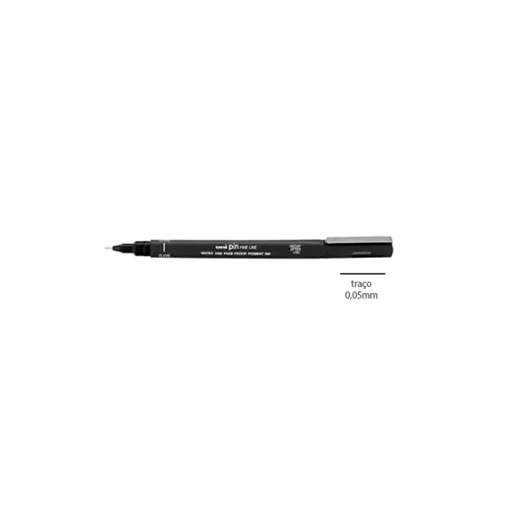 Marcador Fino Uniball Calibrado PIN 0,05mm Preto - Marca UNI | Loja BluePixel