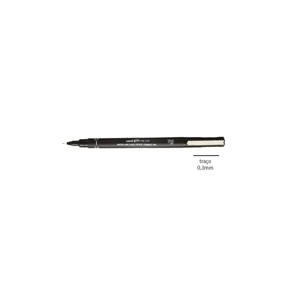 Marcador Fino Uniball PIN 0,3mm Preto - Marca UNI | Loja BluePixel
