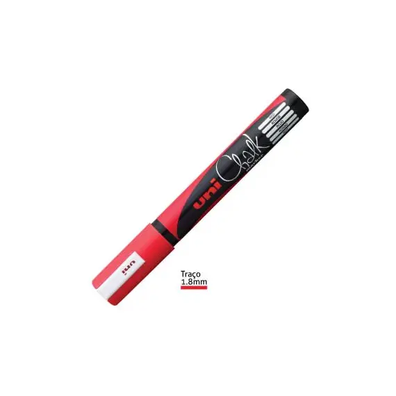Marcador de Giz UNI PWE-5M Vermelho 1,8-2,5mm - Compra Online na bluepixel.pt
