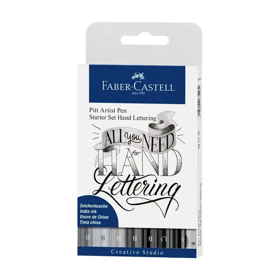 Marcador Artístico Pitt Faber-Castell Inicia Caligra 7 Core | Material de Arte Profissional