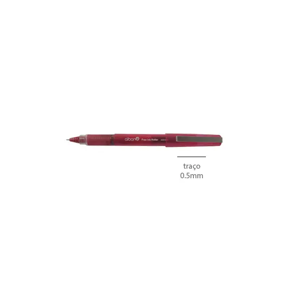 Marcador Roller ALBAN AC1089 Needle Point 0,5mm Vermelho | Loja online bluepixel.pt