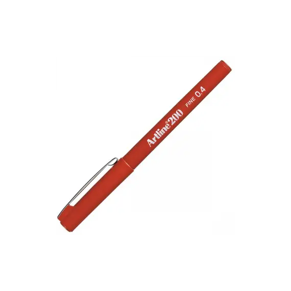 Marcador Fino ARTLINE 200 0,4mm Vermelho - Pack de 12 | Loja BluePixel