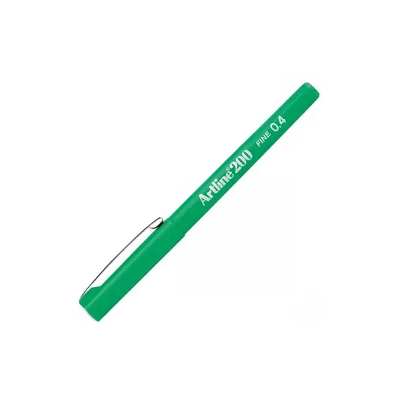 Marcador Fino Artline 200 0,4mm Verde - Embalagem com 12 unidades | BluePixel.pt
