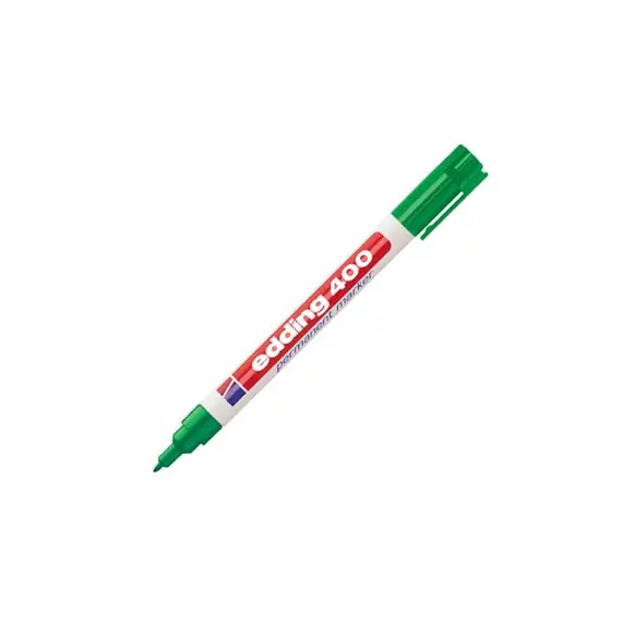 Marcador Permanente Médio Edding 400 Verde 1mm | Material de Escritório e Artes na bluepixel.pt