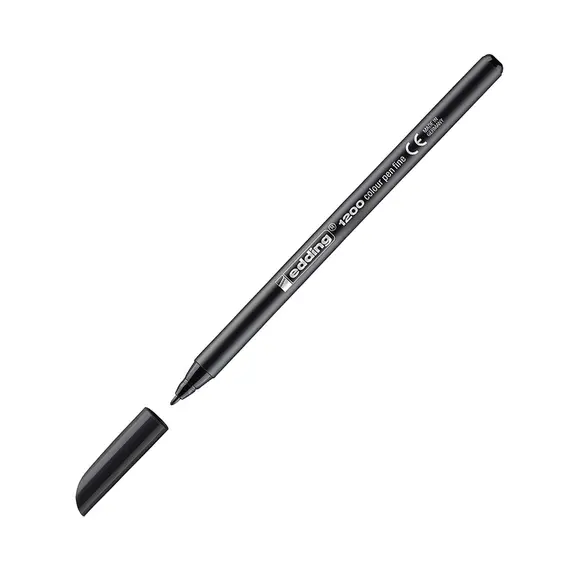 Marcador Médio Edding 1200 1mm Preto - Caneta de Marca para Escritório e Artes | bluepixel.pt