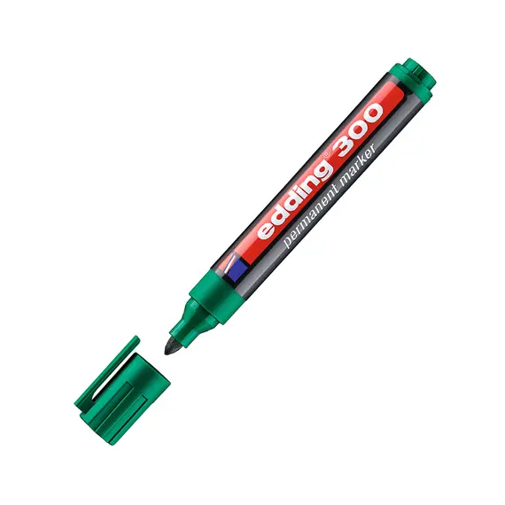 Marcador Médio Edding 300 Verde 1,5-3mm | Ferramentas de Escrita na bluepixel.pt