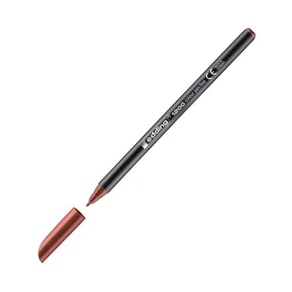 Marcador Médio Edding 1200 Castanho - Caneta Permanente de 1mm para Escrita Precisa | bluepixel.pt