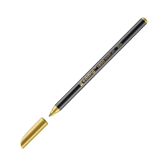 Marcador Médio Edding 1200 Ouro 1mm - Caneta de Alta Precisão para Escrita e Detalhes | bluepixel.pt