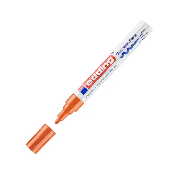 Marcador Grosso Edding 750 Laranja 2-4mm | Alta Qualidade na BluePixel.pt