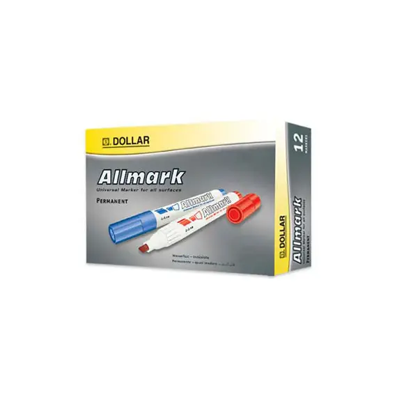 Marcador Permanente Grosso Allmark UMS2 2mm Verde - Pack de 12 | Loja BluePixel