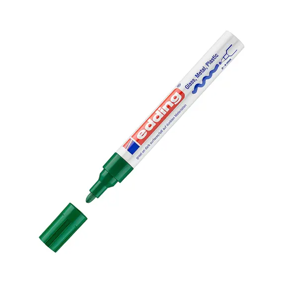 Marcador Grosso Edding 750 Verde 2-4mm - Alta Precisão e Durabilidade | bluepixel.pt