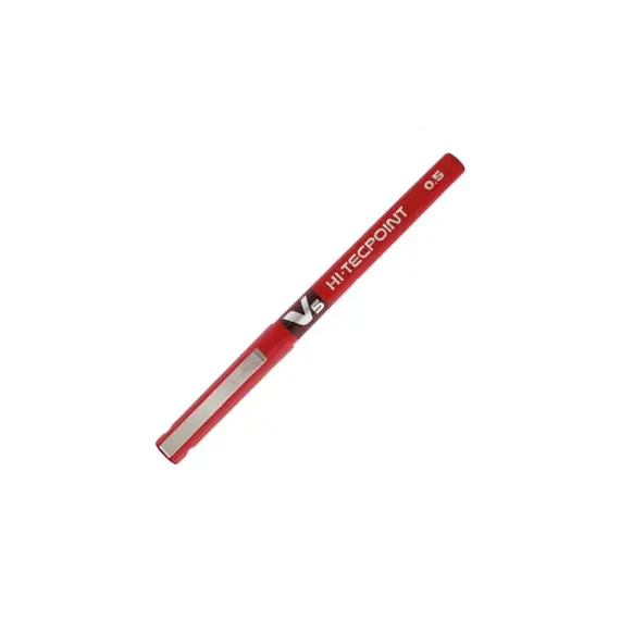 Marcador Roller Pilot V5 0,5mm Vermelho - Escrita Precisa e de Alta Qualidade | bluepixel.pt