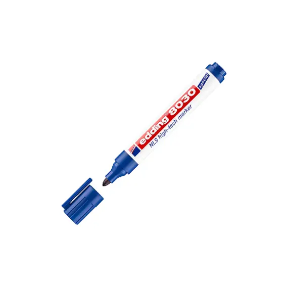 Marcador Permanente Médio Edding 8030 Azul 1,5-3mm | Loja BluePixel